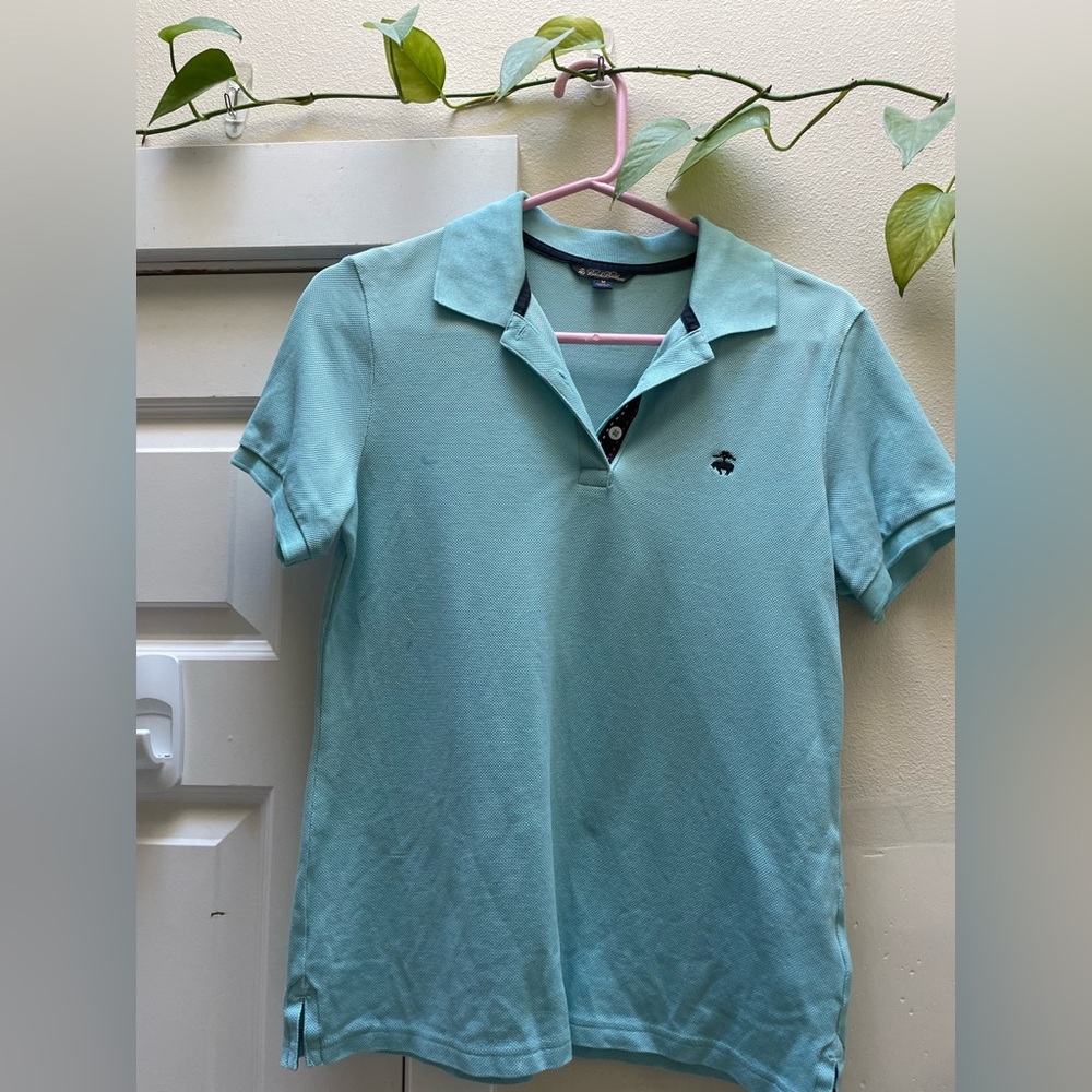 Brooks Brothers Turquoise Collared Shirt